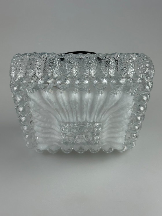 Image 1 of 60er 70er Jahre Deckenlampe Leuchte Plafoniere Inbouw Glas Duits Design