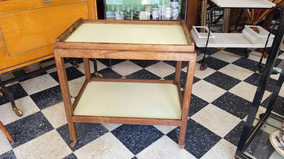 Tavolo di servizio legno & formica anni '50 – Carrelli bar, Wood, Vintage (photo 3 of 8)