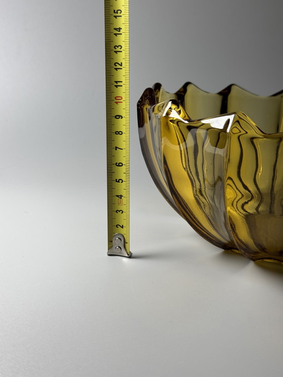 Image 1 of Cuenco y plato bajo mesa, década de 1930 - Verrerie de Scailmont