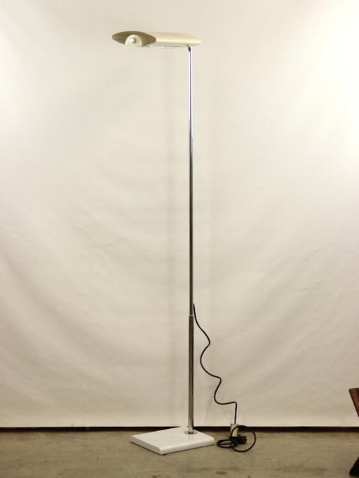 Skipper & Pollux floor lamp – designed by Bruno Gecchelin, Italy, 1970s – marble base, vintage design