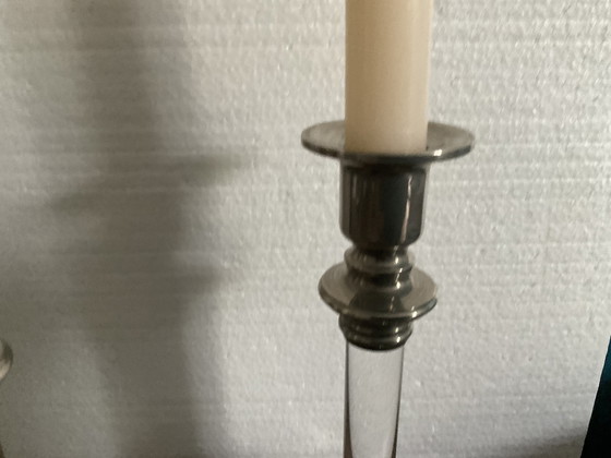 Image 1 of Set aus 3 modernistischen Kerzenleuchtern aus den 1970er Jahren