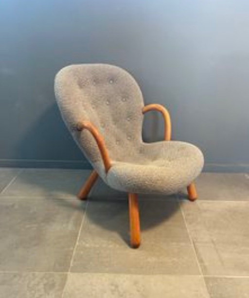 Silla con forma de concha. Vik & Blindheim – fauteuils, Wool