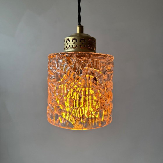 Image 1 of PAAR OUDE VINTAGE GLAZEN HANGERS