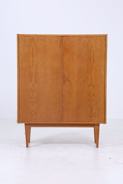 Hellerau linen cupboard 602/B from the 60s | Mid - Century closet storage cupboard vintage compartment cupboard 70s #06-36
