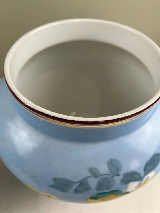 Pair of antique plant pots – Porcelain (photo 4 of 16)