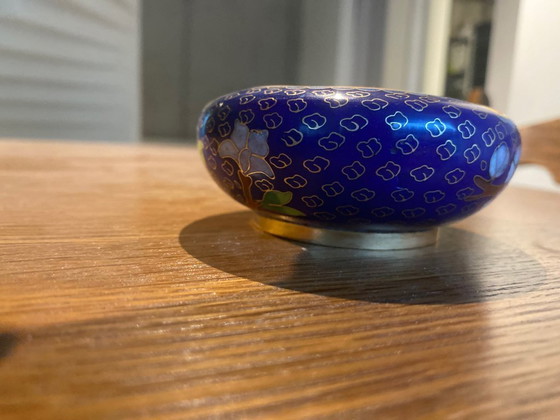Image 1 of Cloisonné-Aschenbecher (3 Zigarettenablagen)