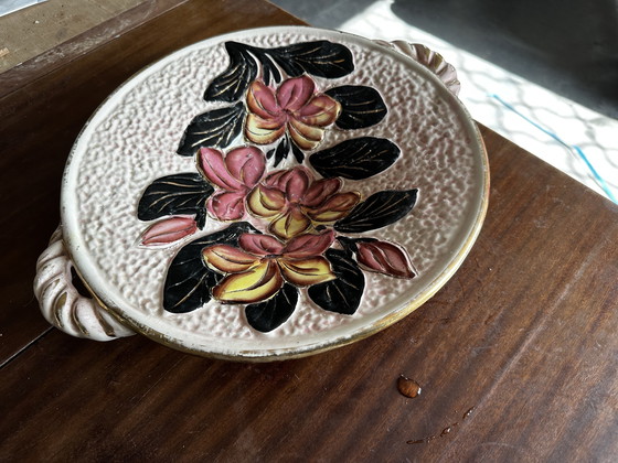 Image 1 of Große Schale / Vakuum Tasche Vallauris Keramikerin VTF 38 / 32 cm