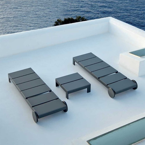 Na Xemena Ligbed Daybed Tafel Gandia Blasco Design Vintage – Eenpersoonsbedden, Aluminium (photo 17 of 17)