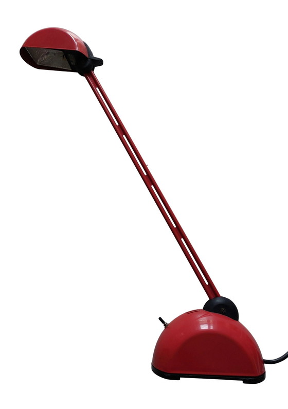 Image 1 of Lámpara de escritorio italiana moderna de poste rojo
