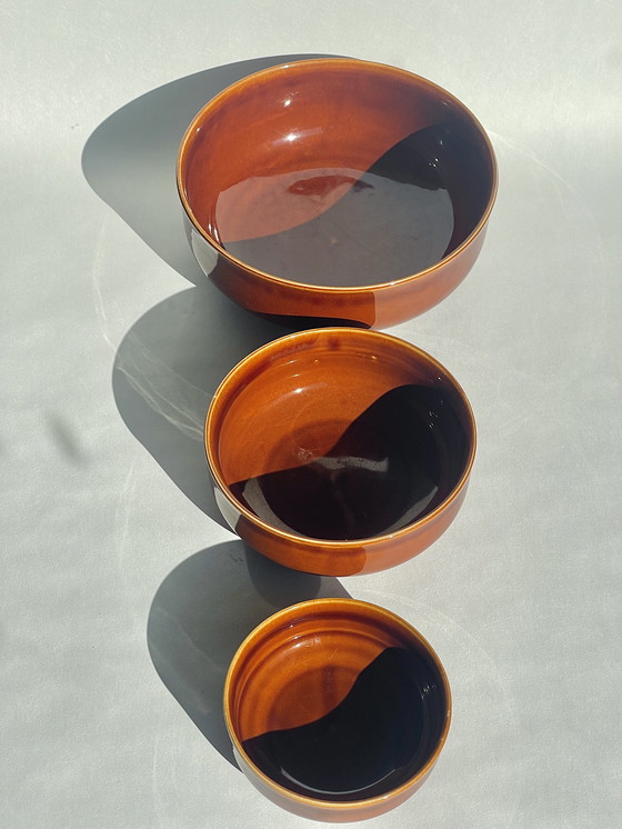 Image 1 of Vintage DDR Nesting Bowl Set van Colditz