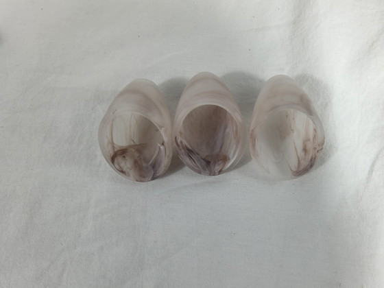 Image 1 of G4 alabaster glass shell caps