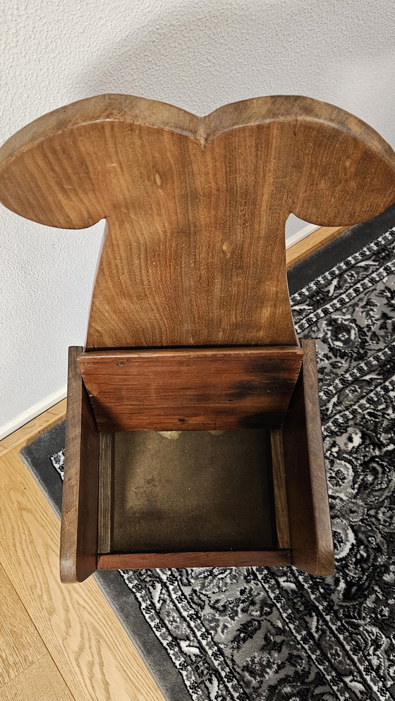 Image 1 of Antique Wooden Po-Stool