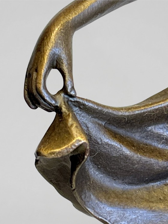 Image 1 of Art Deco sculptuur gesigneerd Preifs – Brons BJB – danseres – 32 cm
