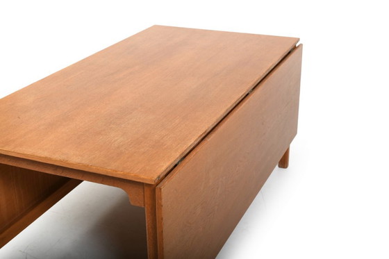 Image 1 of Zeldzame Børge Mogensen bibliotheektafel 6281 in eikenhout