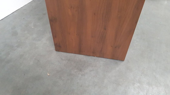 Image 1 of Tavolo da bar di design in legno di noce, tavolo in multistrato impiallacciato HPL