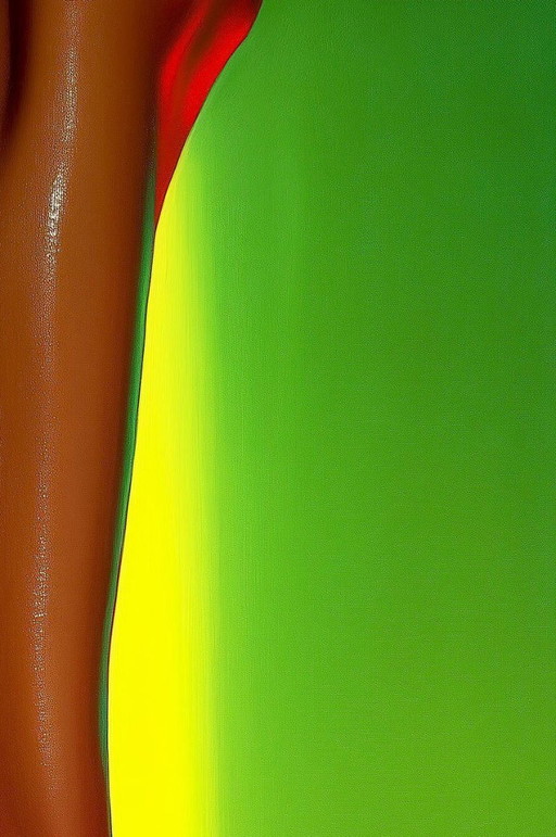 Léa Ottavi - Striking Red Elegance - Digital Artist Painting on Canvas – schilderijen tekeningen (photo 2 of 15)