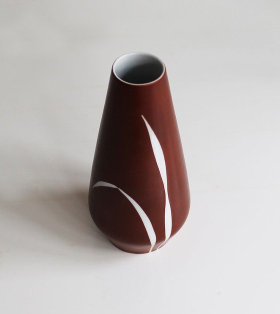 Image 1 of Vaso per fiori in porcellana Lichte anni '60 - Eleganza di metà secolo