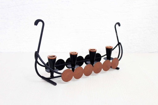 Candelabro escandinavo "Drakkar"