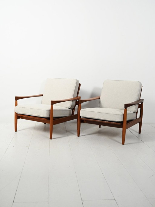 Paire de fauteuils scandinaves modèle « Kölding »