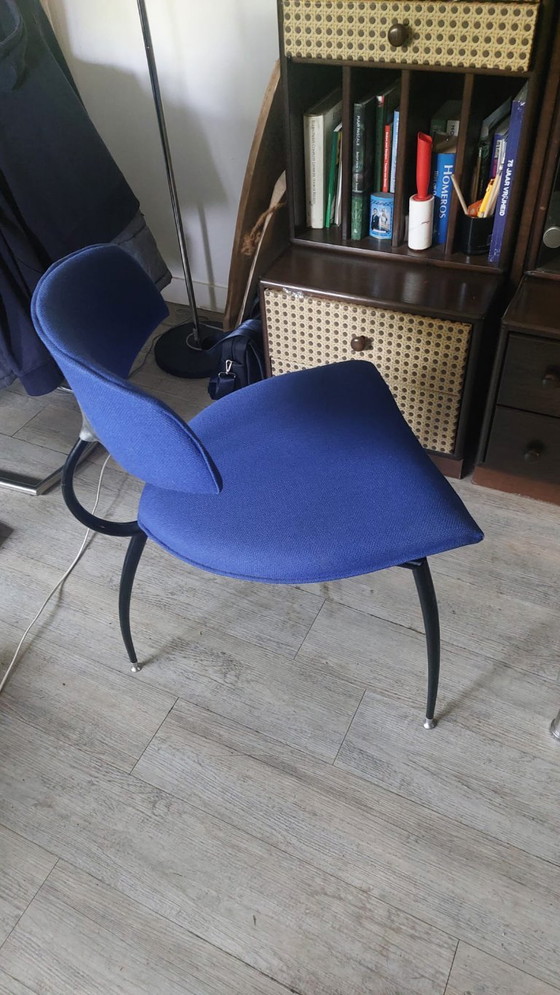 Set van 2 originele Lande designstoelen – Eetkamerstoelen, Metal, Polyester (photo 6 of 9)