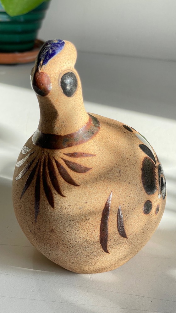 Image 1 of BIRD Handmade stoneware Mexico VINTAGE