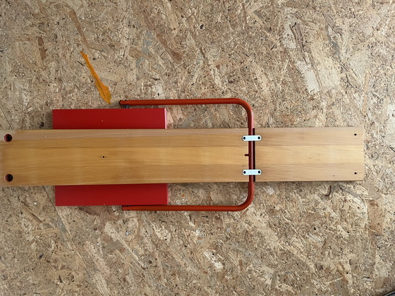 Image 1 of RARE IKEA SOLID WOODEN & STEEL VIGAR FOLDING CHAIR, 1993

