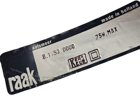Image 1 of Raak Amsterdam – Modell B1-53 – Glas mit eingearbeiteten Luftblasen – Amsterdam – 70er Jahre