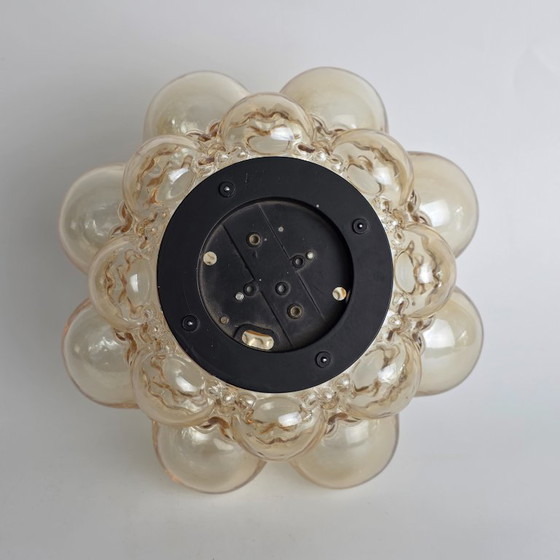 Image 1 of Vintage Bubbel wandlamp/plafondlamp – Glashütte Limburg – Helena Tynell – Ø 24 cm – Duitsland - plafonnière