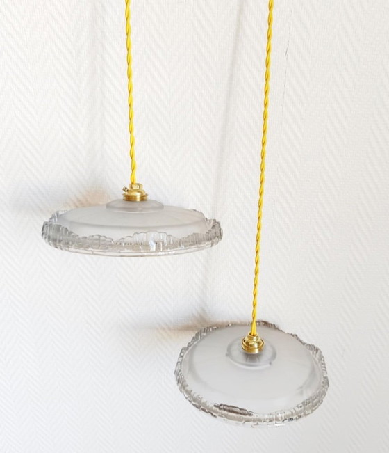 Image 1 of 2x suspensions art déco Ezan 