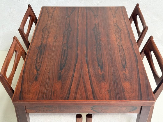 Image 1 of Mid Century Uitschuifbare Eettafel Palissander | 120-198 cm
