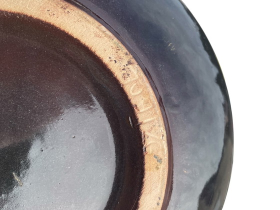 Image 1 of Fat Lava keramische fruitschaal dia= 25cm Duitsland vintage jaren 60 midden eeuw