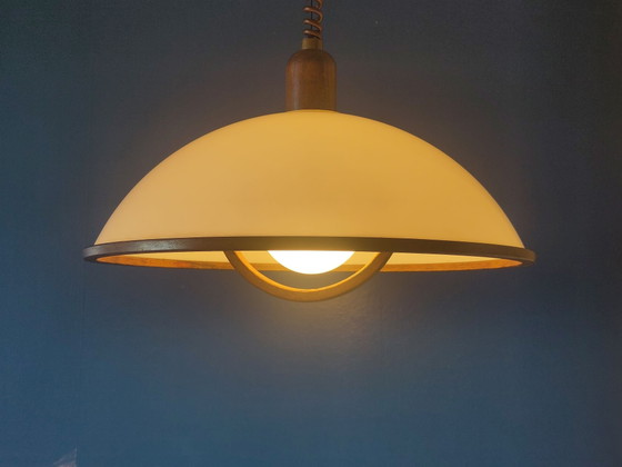 Lampada a sospensione Space Age Steinhauer – Lampade a sospensione, Plastica, Legno, Vintage (photo 3 of 15)
