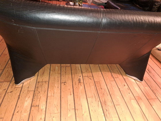 Image 1 of Leolux Echnaton 2,5 zits in zwart leder