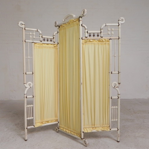 Paravent miniature Art Nouveau, 117 cm de haut, années 1920