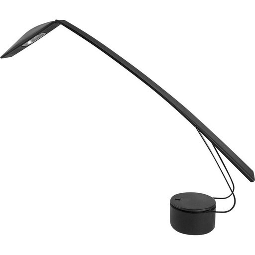Vintage-Lampe aus schwarzem Polycarbonat und Metall von Mario Barbaglia und Marco Colombo für Paf Studio, Italien 1980