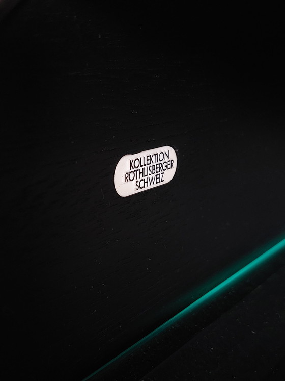 Image 1 of Excepcional escritorio secretario posmoderno de la colección Röthlisberger, diseñado por Hans Eichenberger.