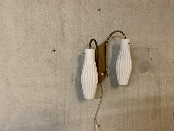 Image 1 of Scandinavian double wall lamp 1950s