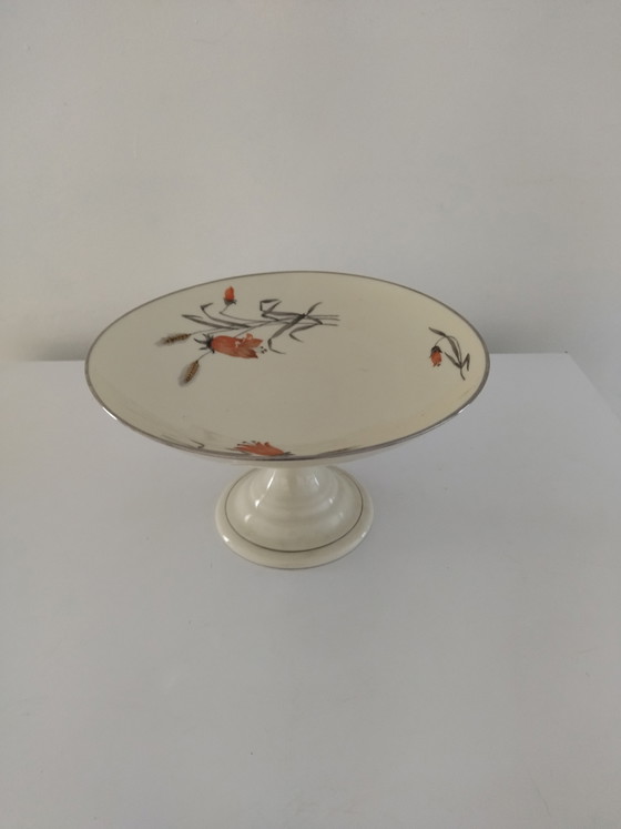 Art Deco Fruit Bowl/Compotier on Stand, 1918-1930 – Robert Hank, Tableware, Porcelain (photo 9 of 13)