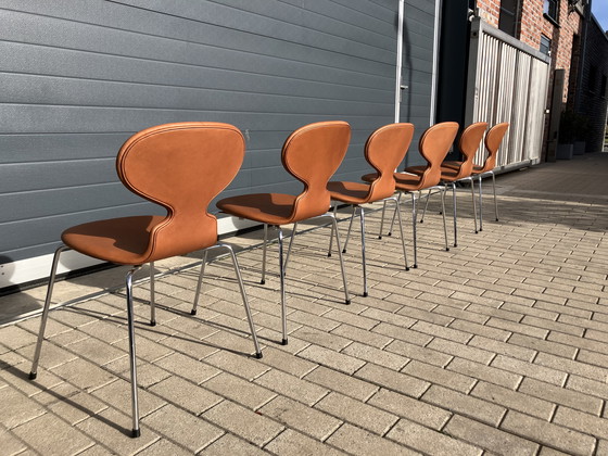 Image 1 of ¡¡NUEVO!! Sillas Fritz Hansen Ant en piel color coñac