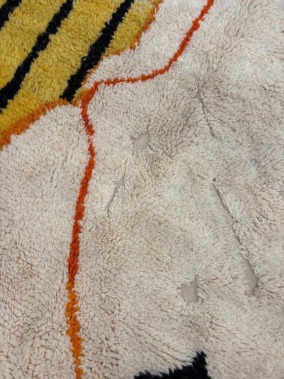 Image 1 of Marokkaans handgemaakt wollen tapijt 160x250 cm – Beni Ourain stijl kleurrijk Berber tapijt