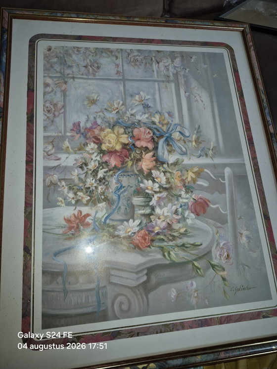 Flowerpot – galindo, Paintings & Drawings, Glass, Wood (photo 6 of 7)