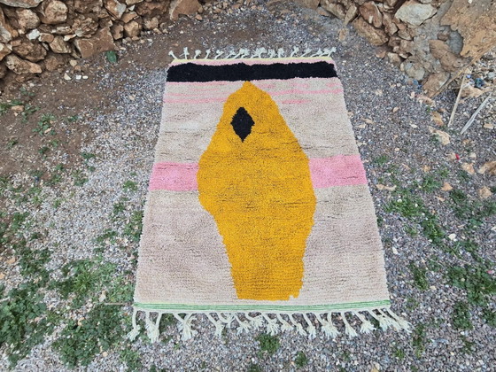 Tappeto berbero in pura lana, fatto a mano, 250x150 cm, prodotto in Marocco. – Tappeti, Wool (photo 10 of 10)