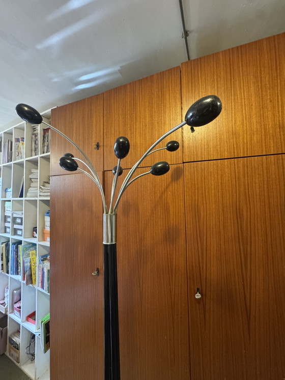 Appendiabiti di design italiano – Metallo cromato e laccato nero – Anni '60-'70 (photo 13 of 13)