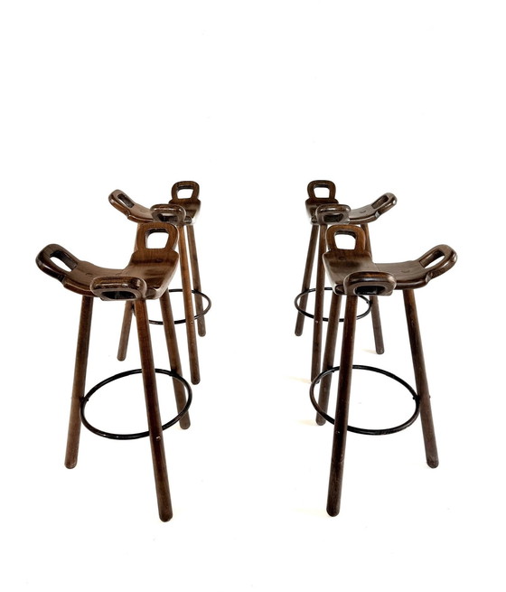 Image 1 of 4x vintage ‘Marbella’ barkrukken, Conoform ‘60