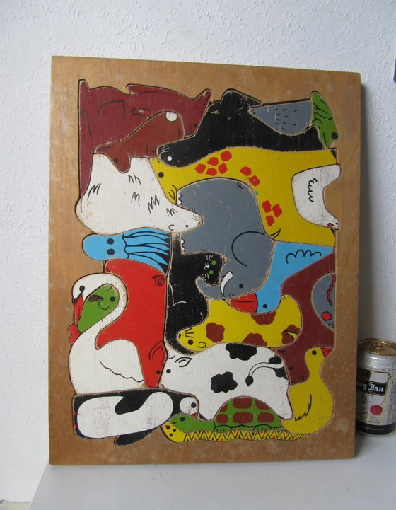 Enzo Mari Puzzle Tierpuzzle – Danes Milano, Enzo Mari, Dekorative Objekte, Holz (photo 3 of 16)