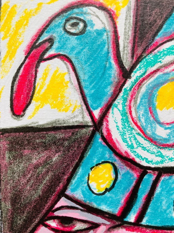 Image 1 of Corneille - Kleurrijke Zeefdruk - 1994