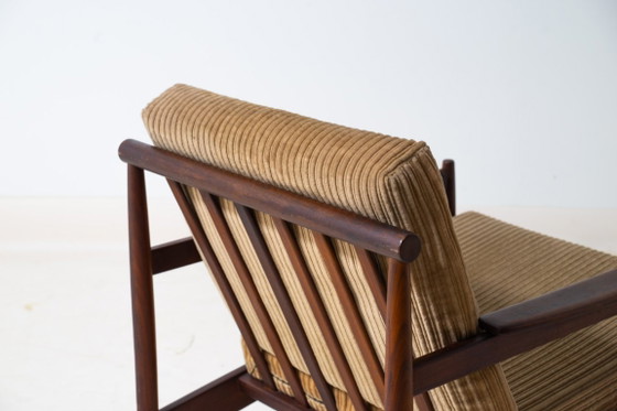 Danish lounge chair in teak and corduroy, 1960s – Armchairs, Textile (photo 9 of 12)
