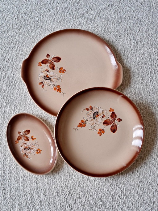 Set van 3 vintage borden, Frankrijk