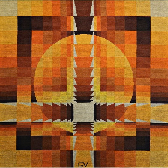 Image 1 of Vintage tapestry by Georges Vaxelaire, Belgium 1970