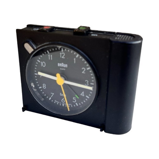 Braun alarm clock, travel clock, designed by D. Rams, Germany, 1970s.